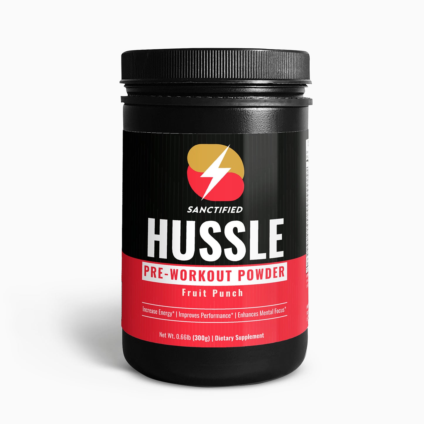 HUSSLE Pre-Workout Powder (Fruit Punch)