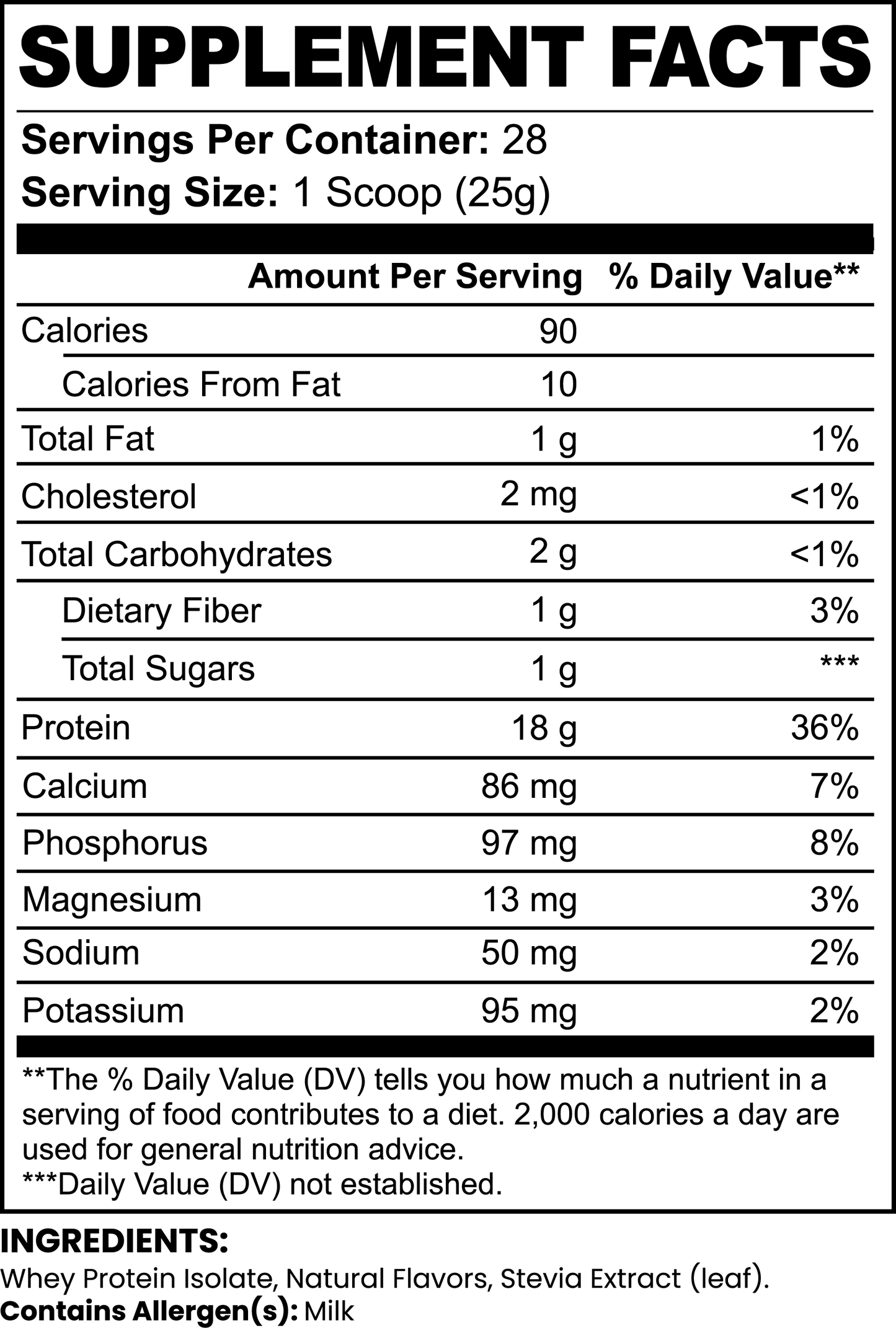 FORTIFY 100% Whey Protein Isolate (Chocolate)