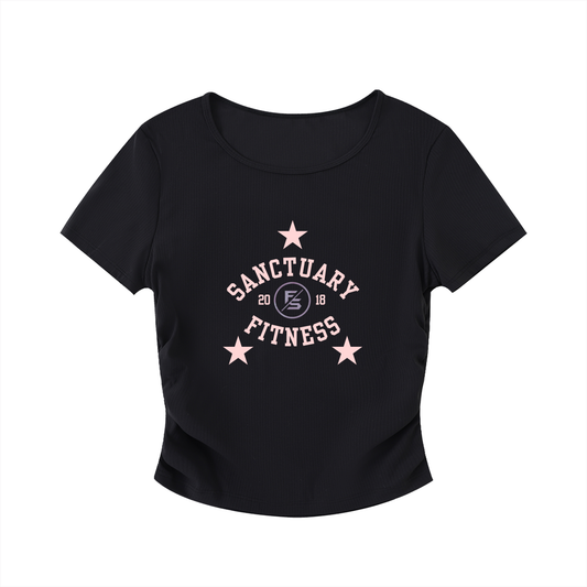 Ruched Bodycon Crop Top